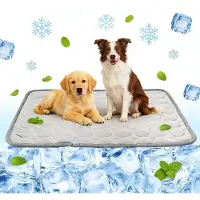 Sonstiges Kühlmatte für Hunde XL 100x70cm Grau Selbstkühlend Sommer Kühlkissen Haustier Matte