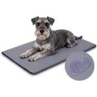 Sonstiges Hundematte Outdoor 75x48cm Grau 3cm Füllung in Lederoptik