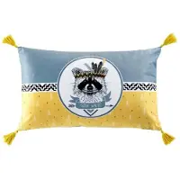 Douceur d'intérieur Kissen herausnehmbares Pad mit Pompons, 30 x 50 cm