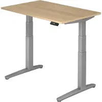 Hjh OFFICE PRO XBHM 12 SS - 120 x 80 Eiche elektrisch höhenverstellbar