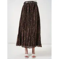 Bigdart Hochtaillierter Paisley Midi A-Linien-Rock