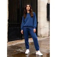 Tommy Life Übergröße Sweatshirt- und elastische Hosen-Set
