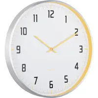 Karlsson - Wanduhr Sporty - Gelb - 40x40x4,3 cm