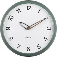 Karlsson - Wanduhr Bella - Dschungelgrün - 4.2x30x30cm