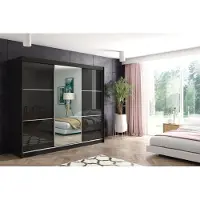 ALTDECOR Schwebetürenschrank mit Spiegel VIVONA - 180x216