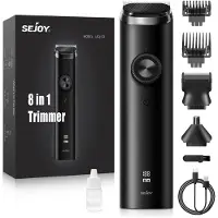 StarTech.com Multifunktionaler Körpertrimmer für Herren - 3-in-1 Rasierer - Nase, Bart und Intimbereich - Nass- und Trockenbetrieb - USB-C-Ladung - Schwarz