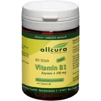 Allcura Naturheilmittel GmbH Vitamin B1 100 mg Kapseln 60 St