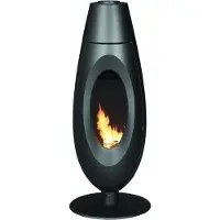 Invicta P614904, Freistehende Feuerstelle, Geschlossen, Brennholz, Anthrazit, Drinnen, Senkrecht