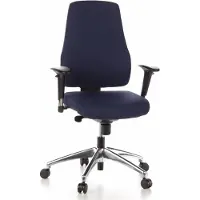 Hjh OFFICE PRO-TEC 200 - Profi Bürostuhl Dunkelblau