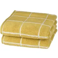 Ross Handtücher "Überkaro 9032", gelb (senf), B:50cm L:100cm, Frottier, Baumwolle, Handtücher, Handtücher, 100% Baumwolle, kariert, in modischen Karo Farben