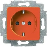 Busch-Jaeger 20 EUCQ-14-212 SCHUKO Steckdosen-Einsatz orange RAL 2004