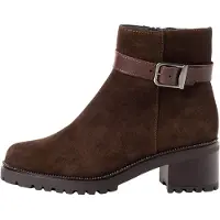 Tamaris Lederstiefel mit Reißverschluss, Riemen und Schnalle im -Muster