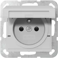 Gira Steckd. Erdstift KD + SP System 55 Grau m 4488015