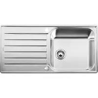 BLANCO LANTOS XL 6 S-IF, Schrankwaschbecken, Rechteckig, Edelstahl, Edelstahl, 1 Becken, Gebürstet