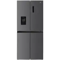 Continental Edison CERA4D464IX 4-Tür American Fridge Freezer 464 l Total No Frost Inox – Wasserspender, Ice Maker, LED, 39 dB, E-Klasse