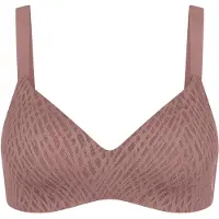Sloggi Bügelloser BH "ZERO Feel Bliss THE UP", Jungen, Gr. L, N-Gr, braun (cacao), Spitze, Obermaterial: 46% Polyester, 41% Polyamid, 13% Elasthan, BHs Bügelloser BH, unsichtbar mit Spitzenoptik