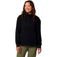 Marmot Wm's Hideaway Plush Funnel Neck Long Sleeve black (001) L