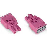 Wago 770-282 Buchse,2-polig,Kod. B,pink 770282 - 100 Stück