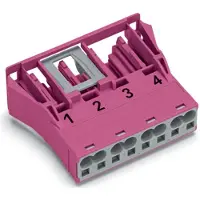 Wago 770-784 Snap-In-Buchse,4-polig,Kod. B,pink 770784 - 100 Stück