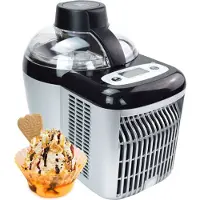 Gino Gelati Selbstkühlende, Extrem leichte und Stromsparende Eismaschine GG-90W Frozen Yogurt Milchshake Maschine
