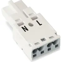 Wago 770-232 Stecker,2-polig,Kod. A,weiß 770232 - 100 Stück