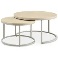 Idimex COUCHTISCHSET TOURS 2er Set cappuccino
