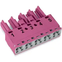 Wago 770-285 Buchse,5-polig,Kod. B,pink 770285 - 50 Stück