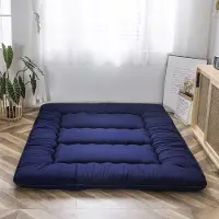 Merkloos Luftmatratze Futon-Matratze, gesteppte japanische Bodenmatratze, gesteppte Bettauflage, extra dickes faltbares Schlafkissen, belüftetes Lounge