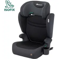 Bebeconfort BÉBÉ CONFORT Evo 2-in-1 i-Size Booster mit ISOFIX, Tinted Black (3,5–12 J., 100–150 cm)