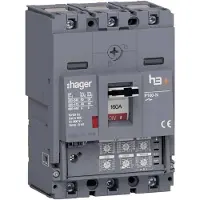 Hager HNS160JC Leistungsschalter h3+ P160 LSI 3P3D 160A 40kA CTC