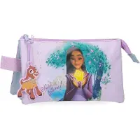 Disney Joumma Watch us Shine, dreifaches Federmäppchen, Rosa, 22 x 12 x 5 cm, Po