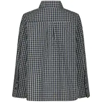 Neo Noir Damen Blusen Drew Check Bedaz Shirt - Donkerblauw - Größe 36