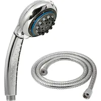 Gedy Chrom, G-Speedy 00, Universal-Handbrause mit 8 Strahlarten Chrom, Duschkopf