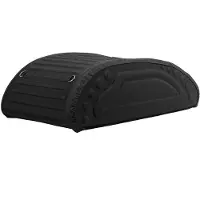 Costway 400L Auto Dachbox Dachkoffer Gepäcktasche mit Transportbändern für Jeeps Autos SUV Schwarz