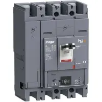 Hager HPW251NR Leistungsschalter h3+ P630 Energy 4P4D N0-50-100% 250A 110kA FTC