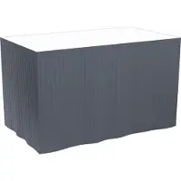 Duni Dunicel-Tableskirts, selbstklebend 72 cm, 5 Abschnitte à 4 m schwarz | 1 Rolle