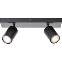 Lightbox LED Spotbalken, 32 cm Länge, GU10, 345 lm, schwenkbar, matt schwarz