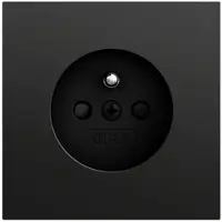 Gira Steckdose 1-fach schwarz matt Unterputz mit BS Schutzkontakt 448574 IP20