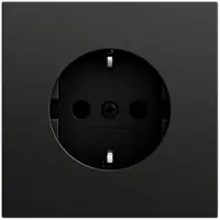 Gira Steckdose 1-fach schwarz matt Unterputz IP20 418074