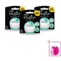 Wilkinson 3 x Intuition Sensitive Care Ersatzklingen für empfindliche Haut - Sparpackung - 3 Stücke