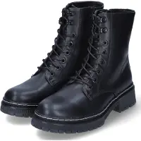 Dockers Schnürstiefeletten Damen Kunstleder Schwarz Größe: 39