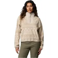Columbia Women’s Sequoia Grove II Printed Half Zip Fleece ancient fossil wizard island tonal (271) M