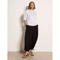 Apricot Klassische Bluse "Tailliertes gestreiftes Baumwollhemd", Damen, Gr. XS (34), weiß, gewebt, , Modisch, normal, Gerade, Blusen Klassische Bluse, mit Brustabnähern