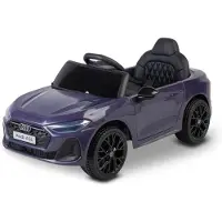 IKS Audi A5L Elektroauto für Kinder, 12 V, 2 x 45 W, mit Fernbedienung, lila