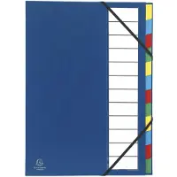 Exacompta 55342E, A4, Blau, 600 Blätter, 225 g/m², Gummiband, 235 mm