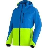 Maier Sports Skijacke "Lipno", Herren, Gr. 52, mehrfarbig, 100% Polyester, Jacken Skijacke, Herren Winterjacke wasserdicht, mit RV-Taschen und abnehmbarer Kapuze