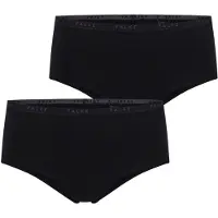 Falke 2-Pack Damen Hipster Daily Comfort, XXL, Schwarz, Uni, Baumwolle