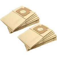VHBW 20x Staubbeutel Ersatz für Miele Filter B für Staubsauger - Typ B 22cm x 14,5cm Sandfarben