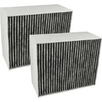 VHBW 2x Aktivkohlefilter kompatibel mit Siemens LF98BA572/01, LF98BA540/03, LF98BA540/02, LF98BA540/01 Dunstabzugshaube - 22,7 x 18,9 x 10 cm