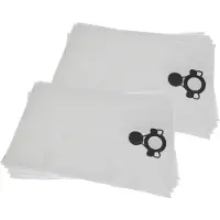 VHBW 10x Staubbeutel kompatibel mit Nilfisk Attix 33-2L IC, 33-2H IC, 33-2M IC, 33-2H PC, 33-2L IC Mobile, 33-01 IC Staubsauger - 52,5cm x 39cm Weiß